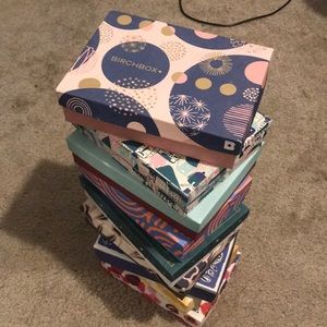 9 Birchbox boxes (empty)